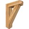 Ekena Millwork Traditional Arts and Crafts Rough Sawn Bracket w/ Offset Brace, Western Red Cedar, 8"W x 30"D x 38"H BKT0806X30X38TRA03RWR - alternate 1